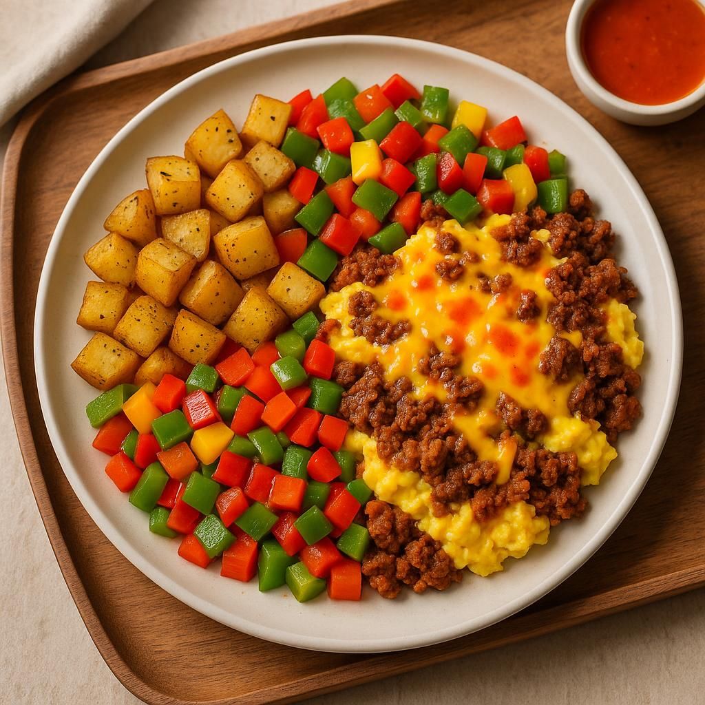 Spicy Chorizo Breakfast Scramble
