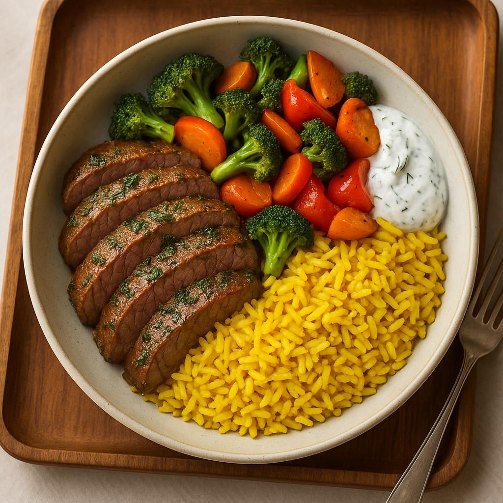Garlic Herb Steak Bowl
