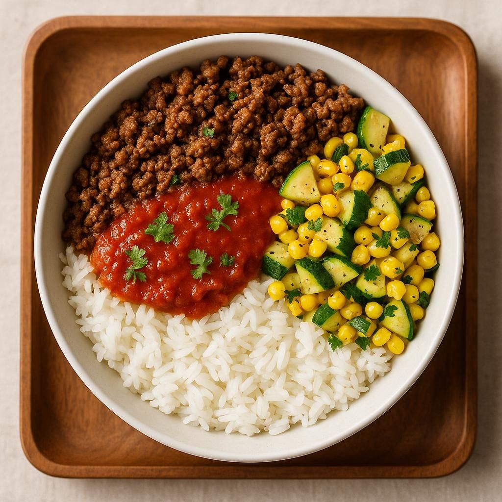 El Pato Ground Beef Bowl